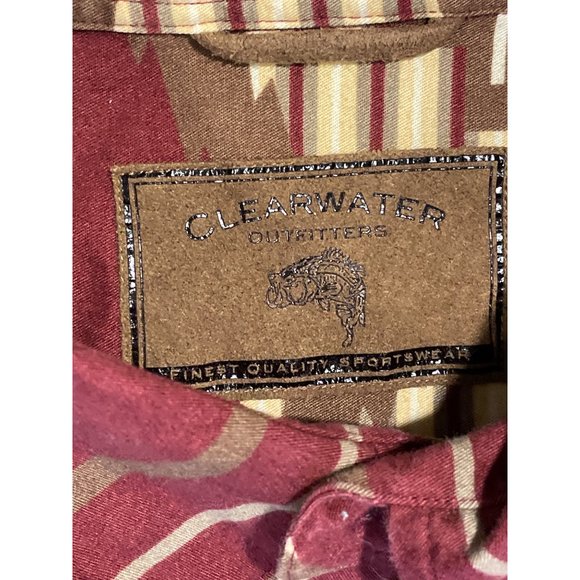 CLEARWATER Aztec 100% Cotton Mens Button Down Shirt Sz XL‎ - Picture 4 of 7